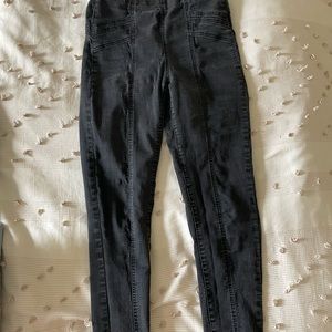 Faded Black Free People Jeans